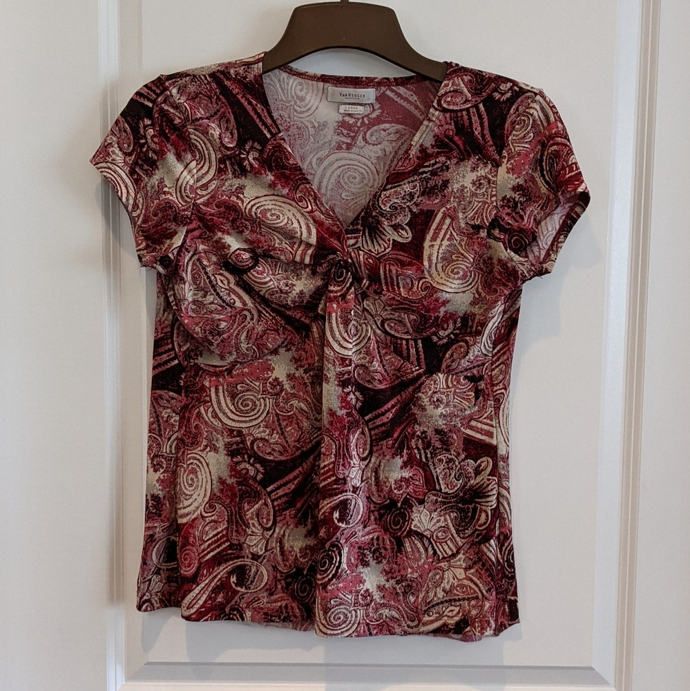 Van Heusen Cap Sleeve Top Size L